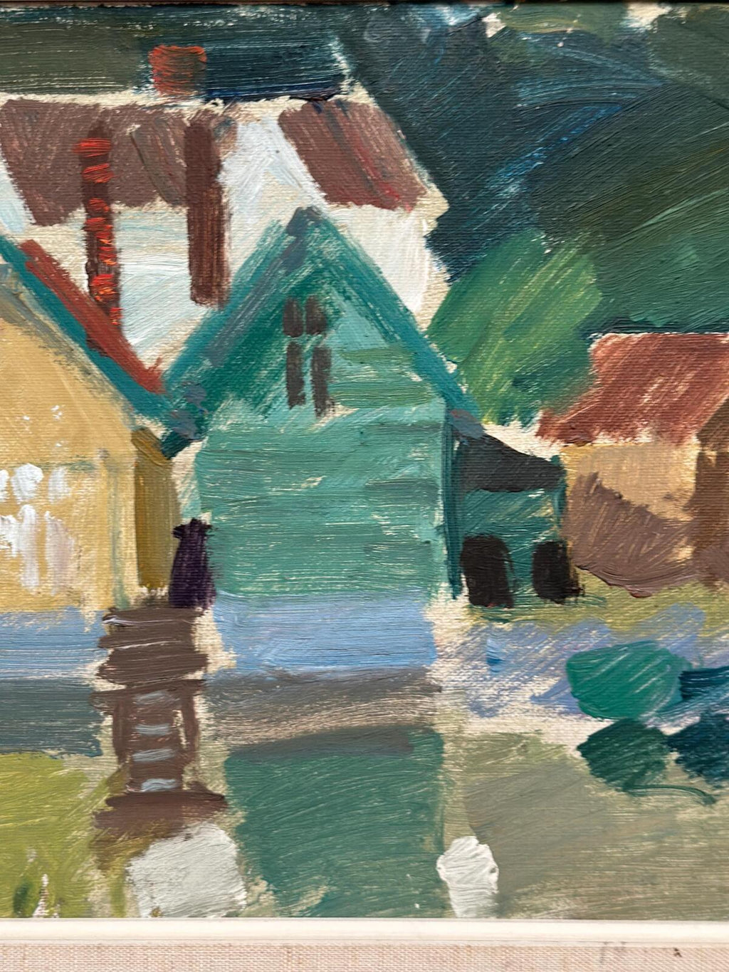 “Fishing Village” by Gösta Stawåsen