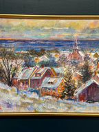 “Snow‑Covered Coastline” by Alex Hansen