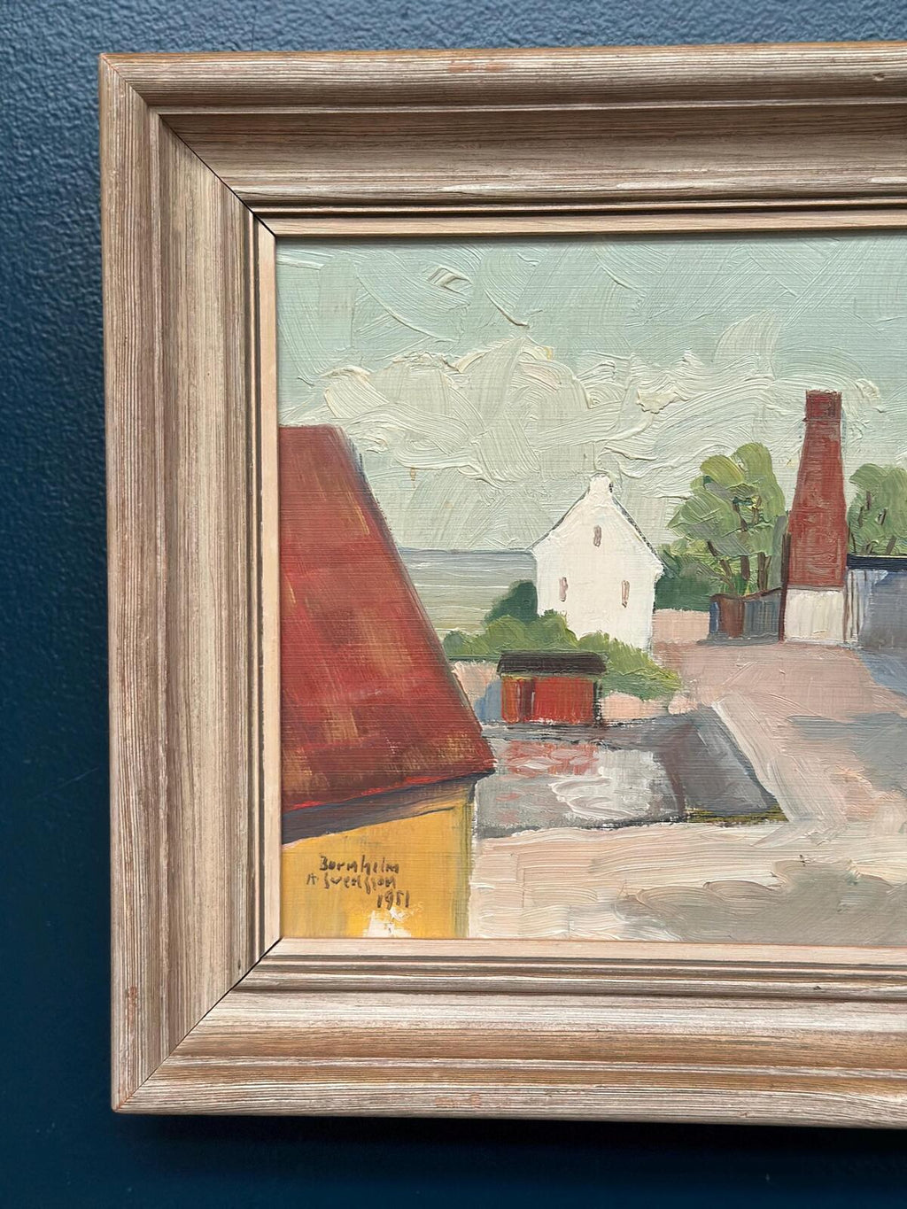 “Barns with Red Chimney” by A Svensson