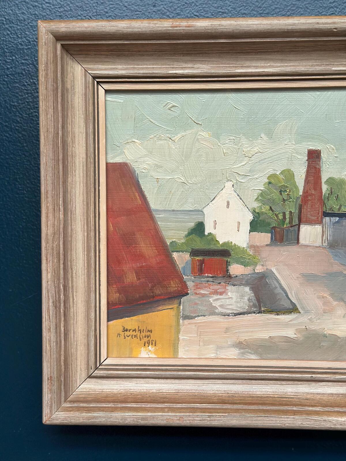 “Barns with Red Chimney” by A Svensson