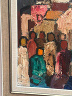 “Abstract Figures with Buildings” by Gösta Falck