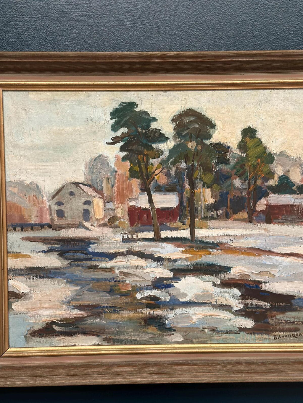 “Winter Landscape” by B. Lundqvist