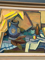 “Still Life with Jug and Bottles” by Martin Lindberg