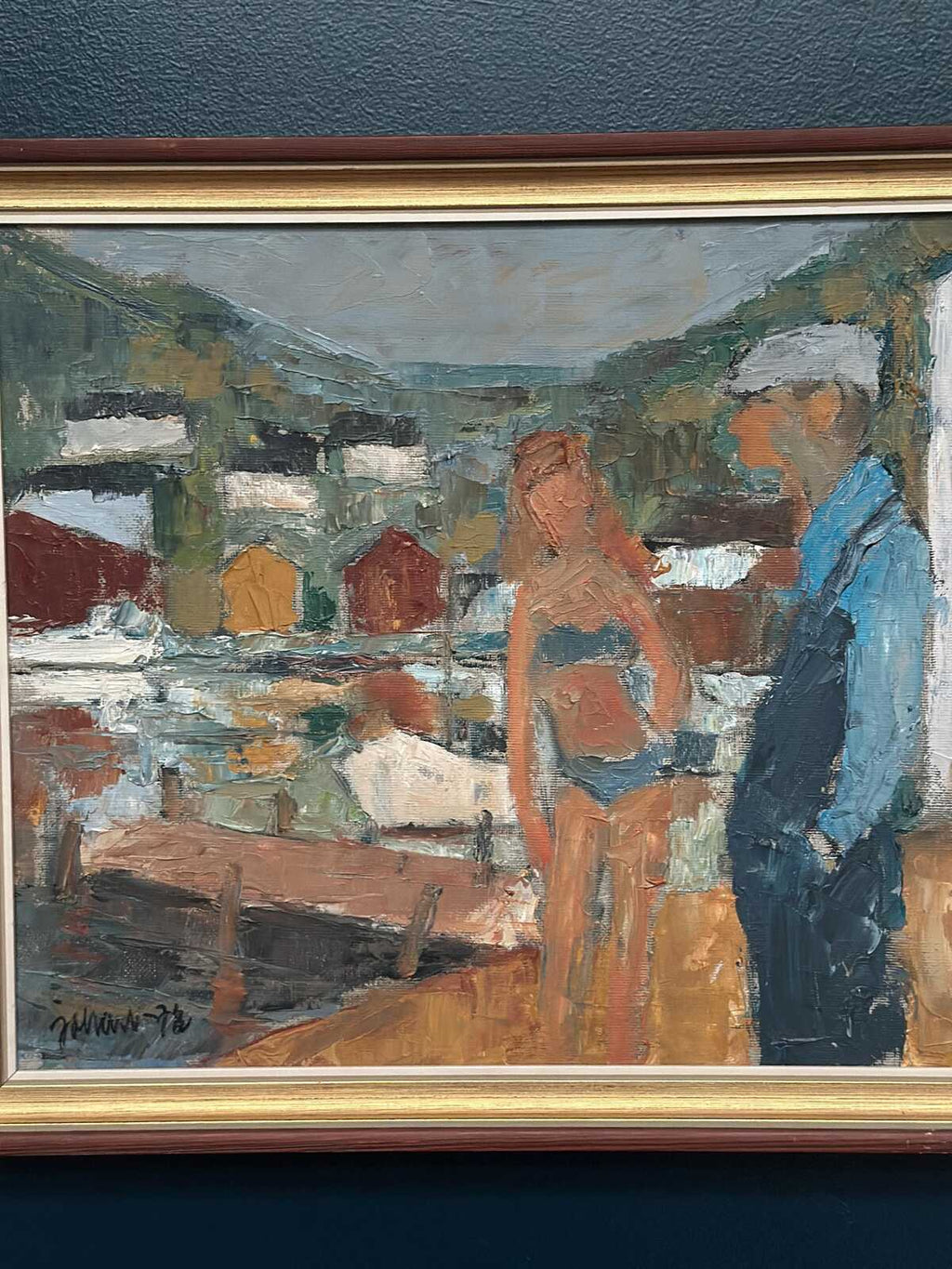 “Badgast och Fiskargubbe” by Fritz Henry Johansson