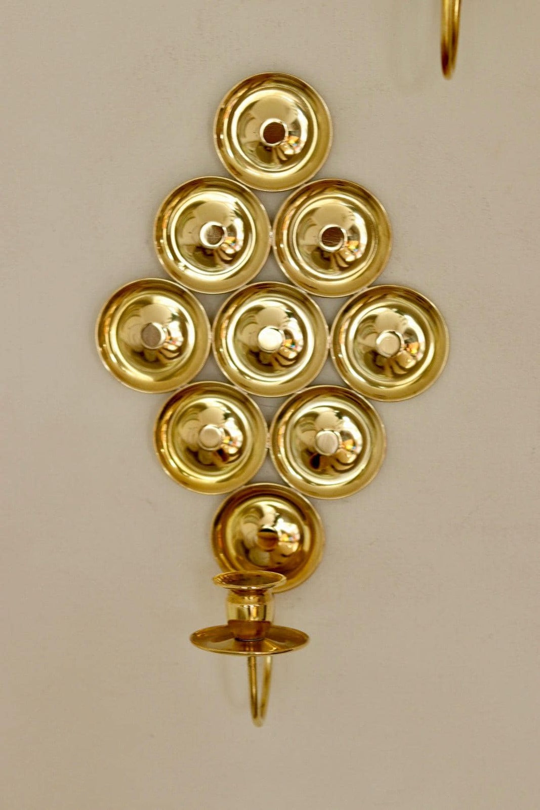 Pair Of Mid Century Swedish Brass Sconces