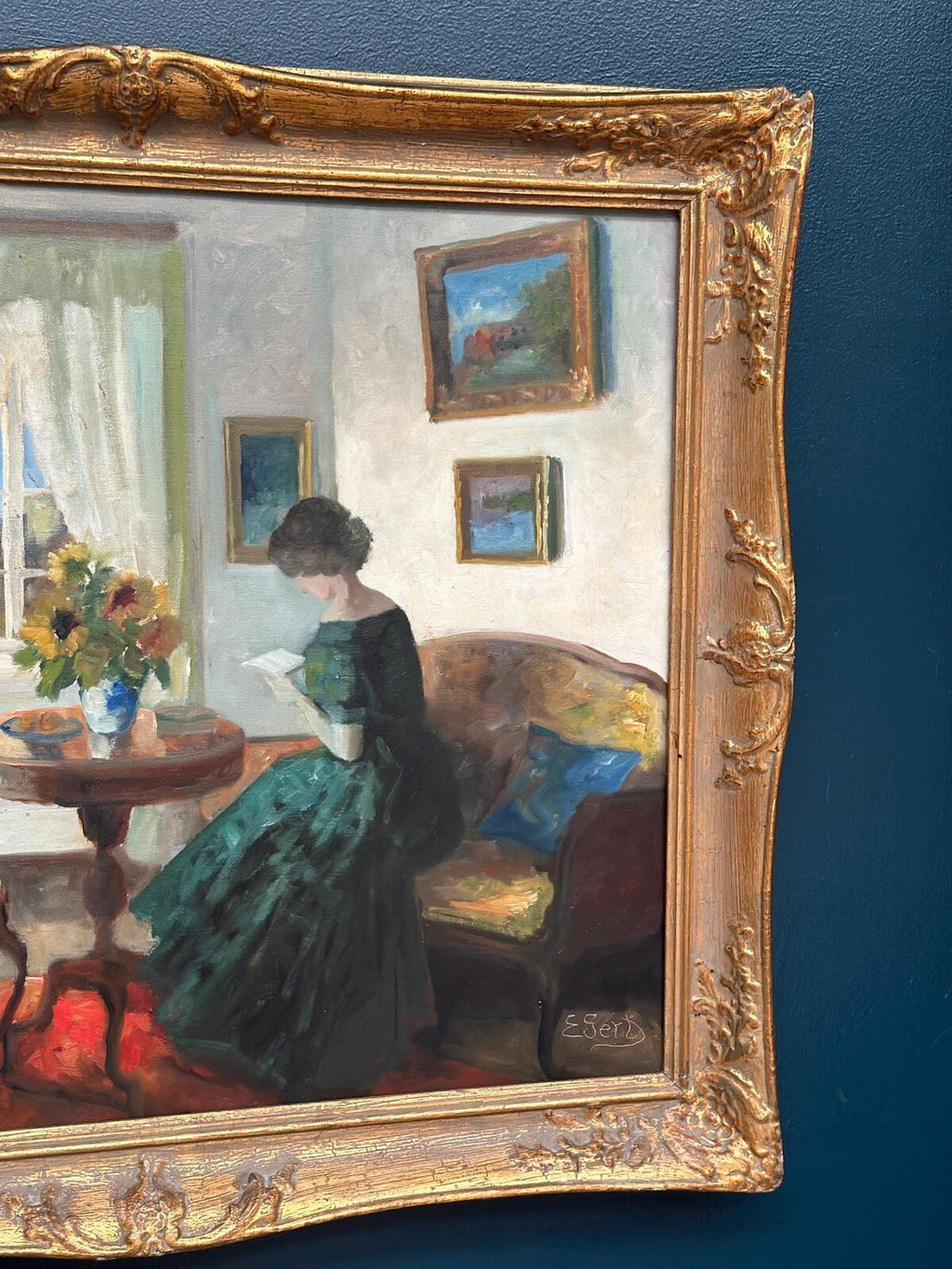 “Woman Reading” by Edith Gert