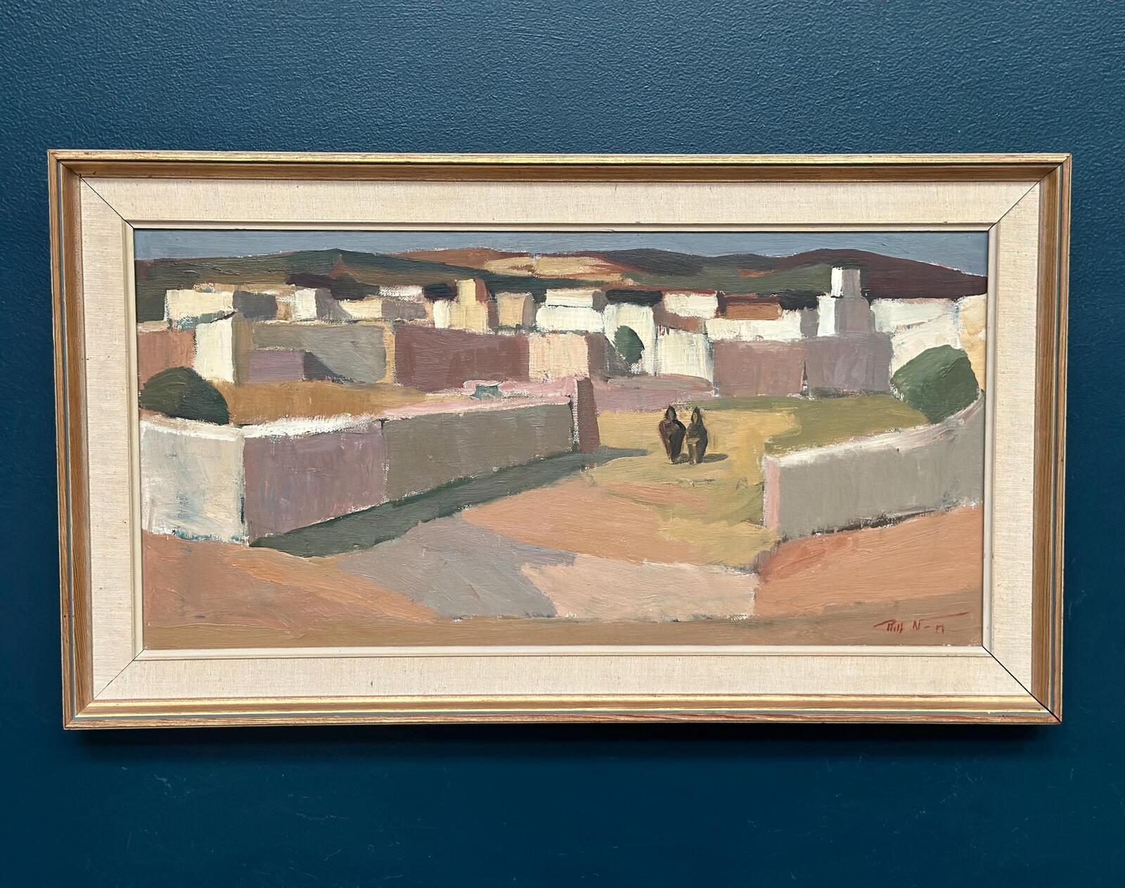 “Southern Village Landscape” by Rolf Norrman (1921–1964)