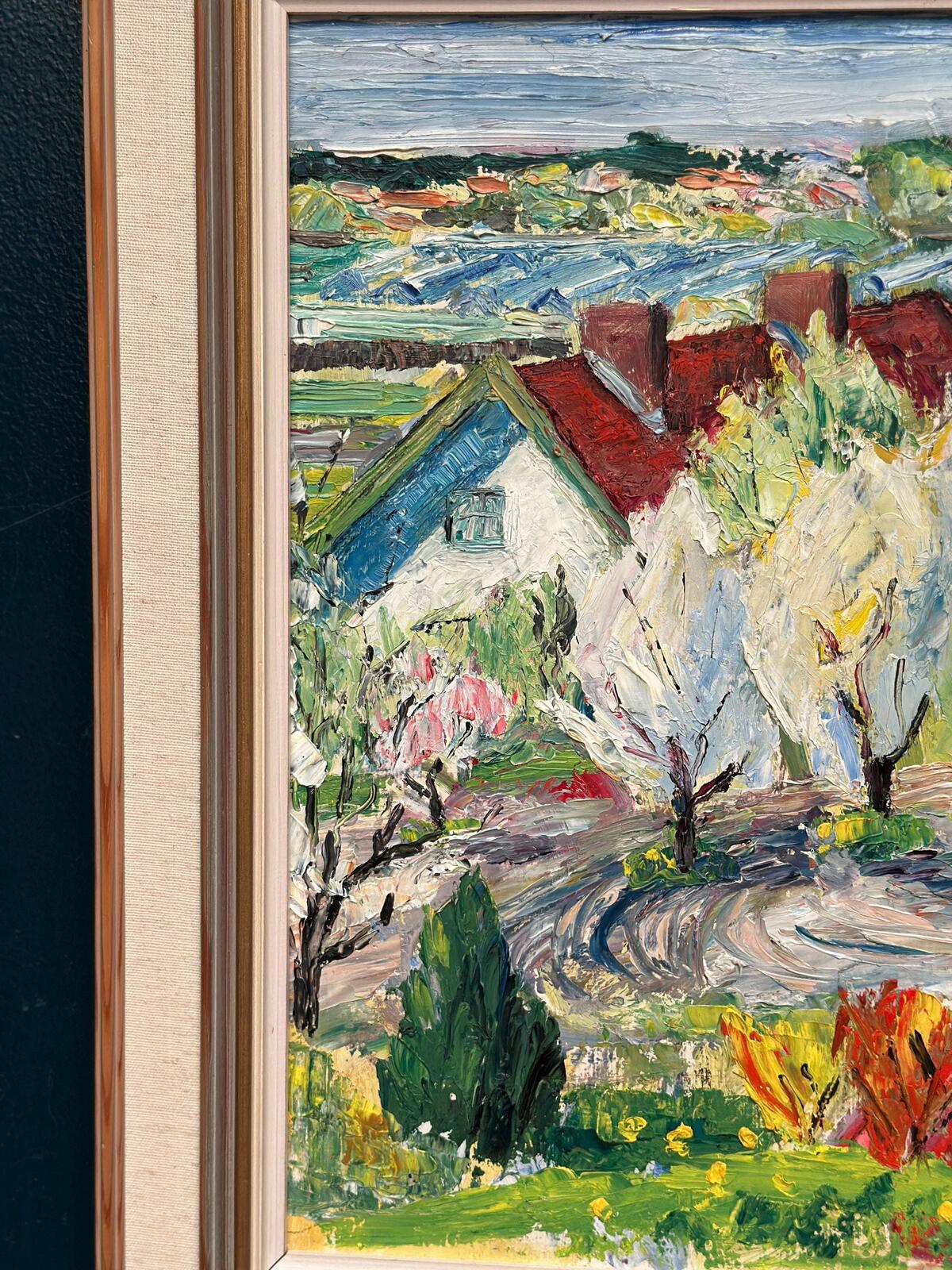 Landskap med hus” by Birgitta Högsell