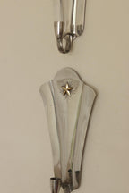 Pair Of Mid Century Swedish Pewter Sconces