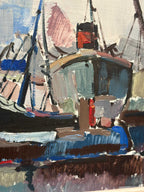 “Marine Scene” attributed to Gösta Stawåsen