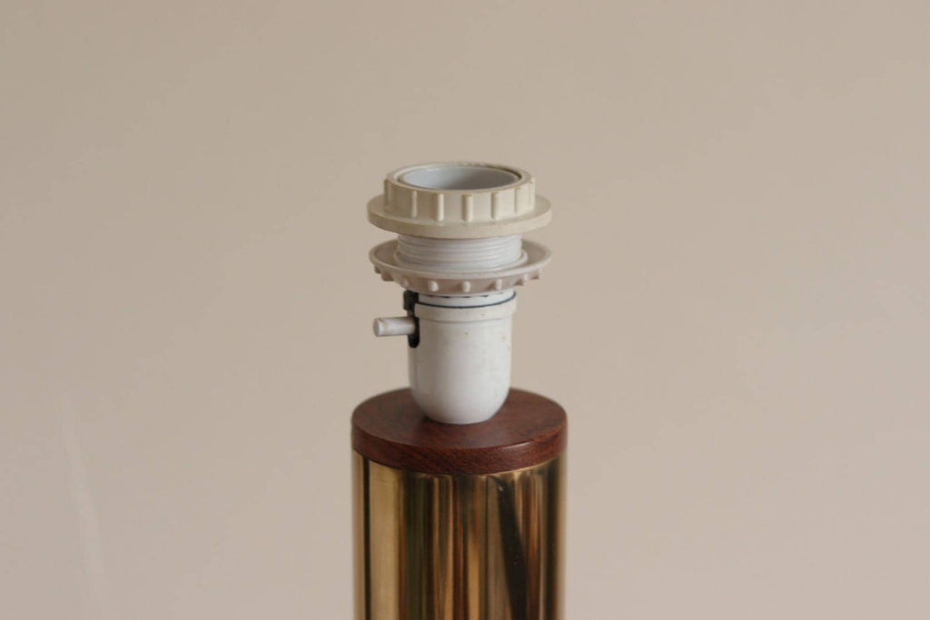 Large Vintage Brass Table Lamp