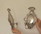 Pair Of Mid Century Swedish Pewter Sconces