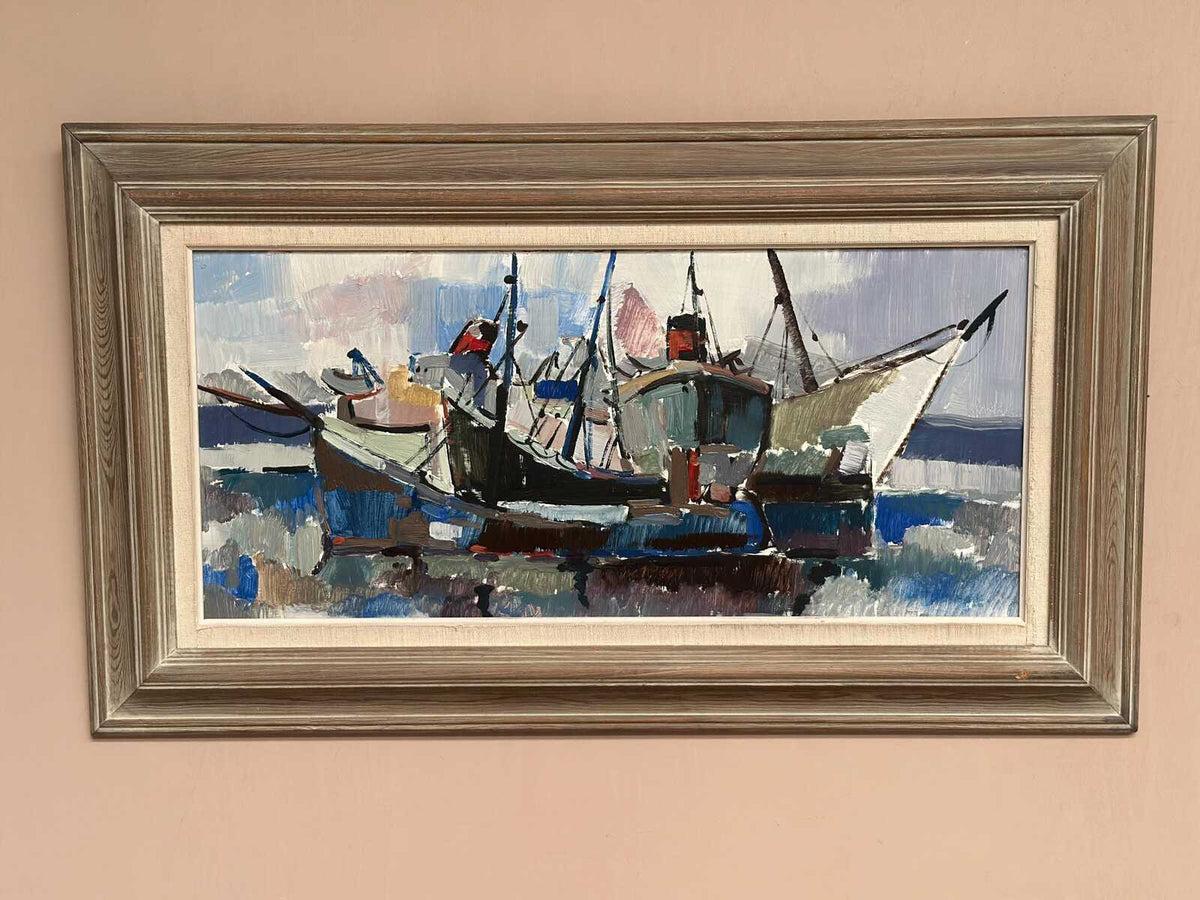 “Marine Scene” attributed to Gösta Stawåsen