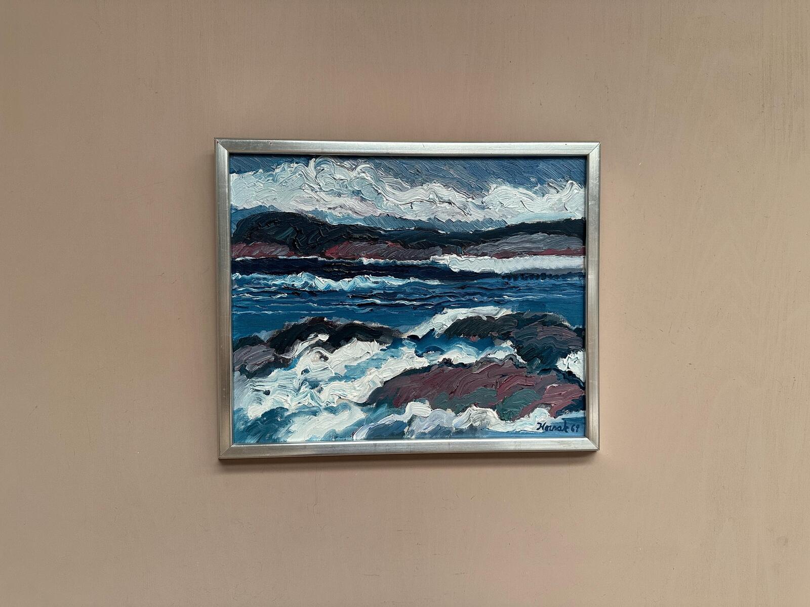 “Coastal Landscape” by Allan Horsak (1937–2004)