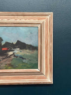 “Coastal Landscape with Cottage” by Arne Aspelin (1911–1990)