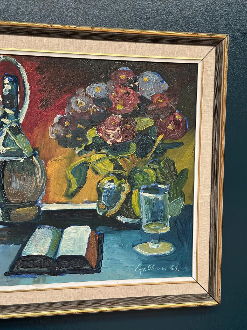“Book and Flowers” by Eyvind Olesen