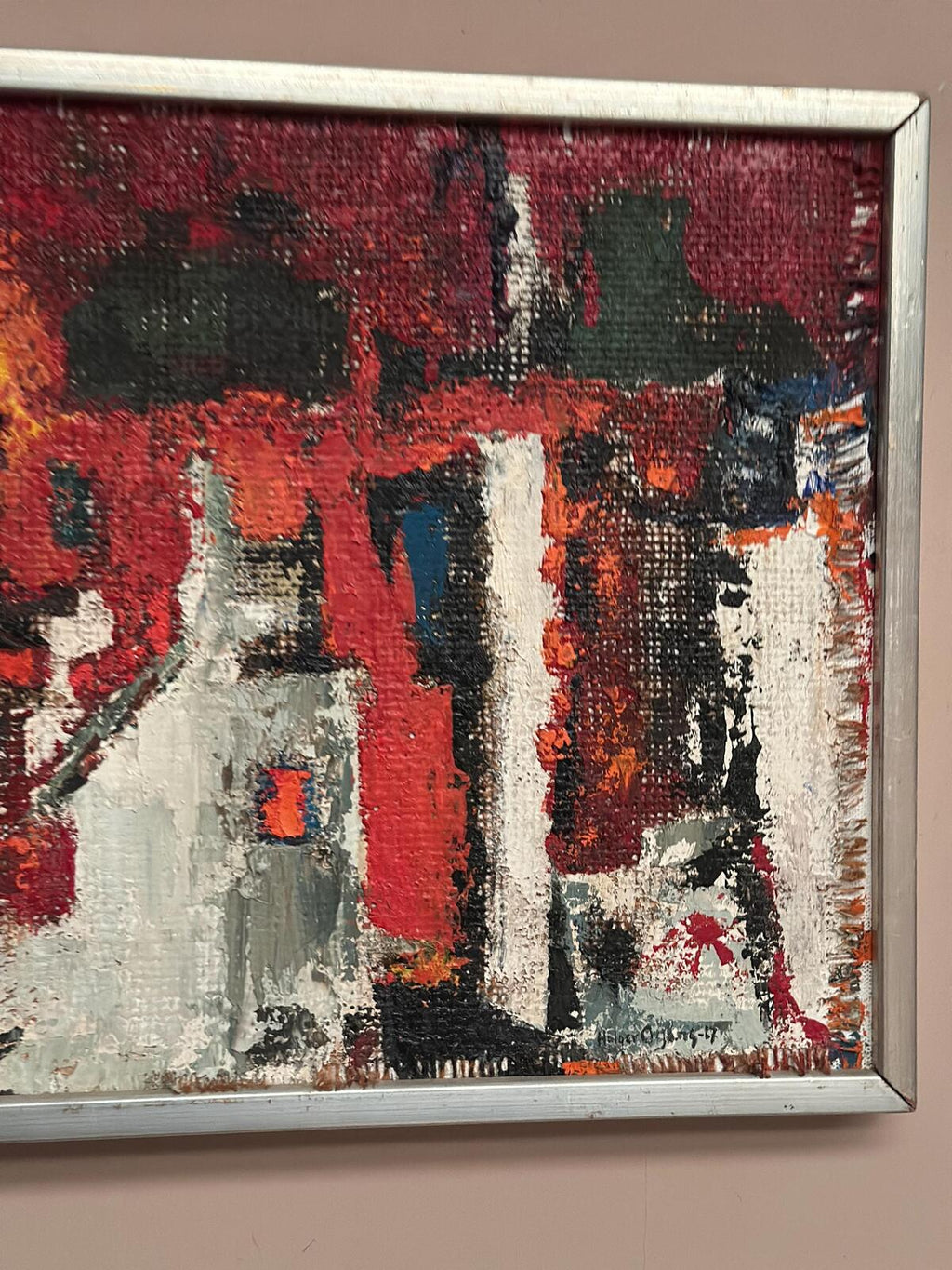 “Cityscape in Red” by Holger Oijens (1907–2004)
