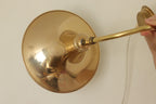 Danish 1960's Pair of Statement Trump Shape Lights in Brass, designed by Börje Claes for Norlett Elit.