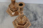 Pair of Swedish Brass Candleholders