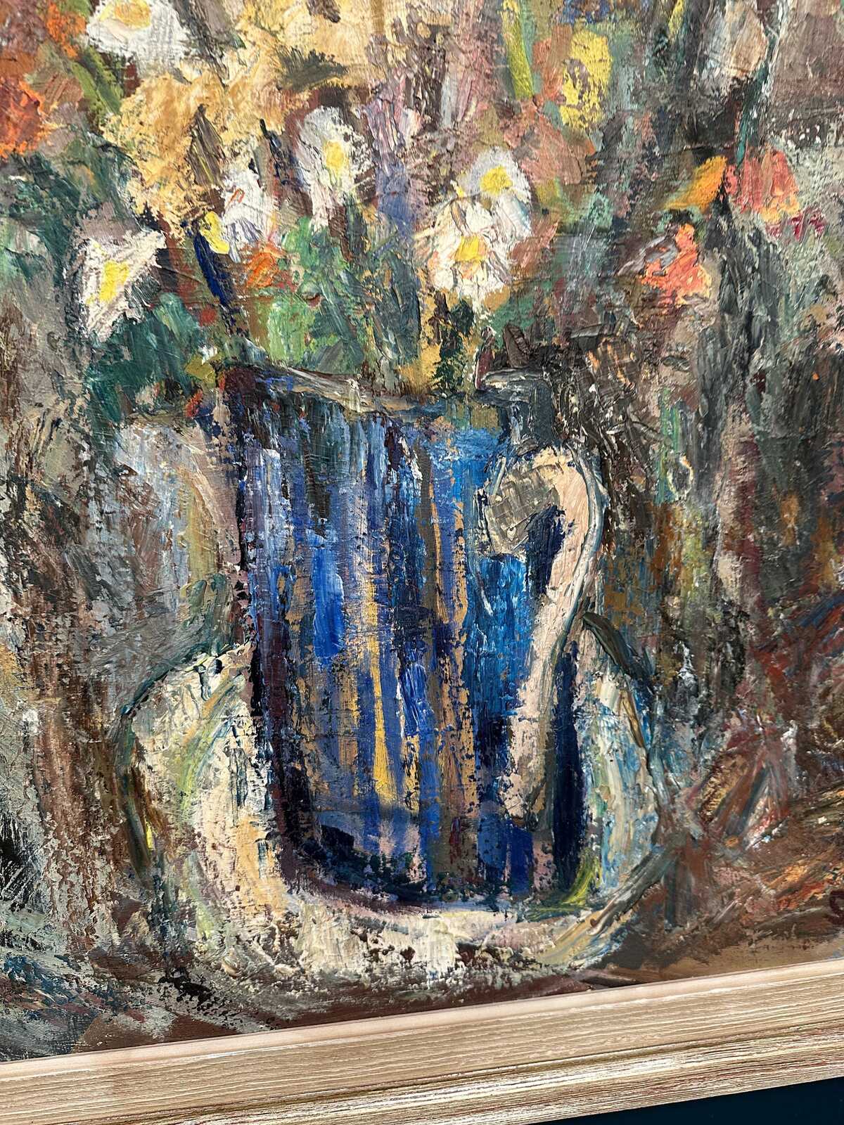 “Flowers in Blue Vase” by Sven Age