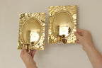 Pair Of  Swedish Brass Sconces