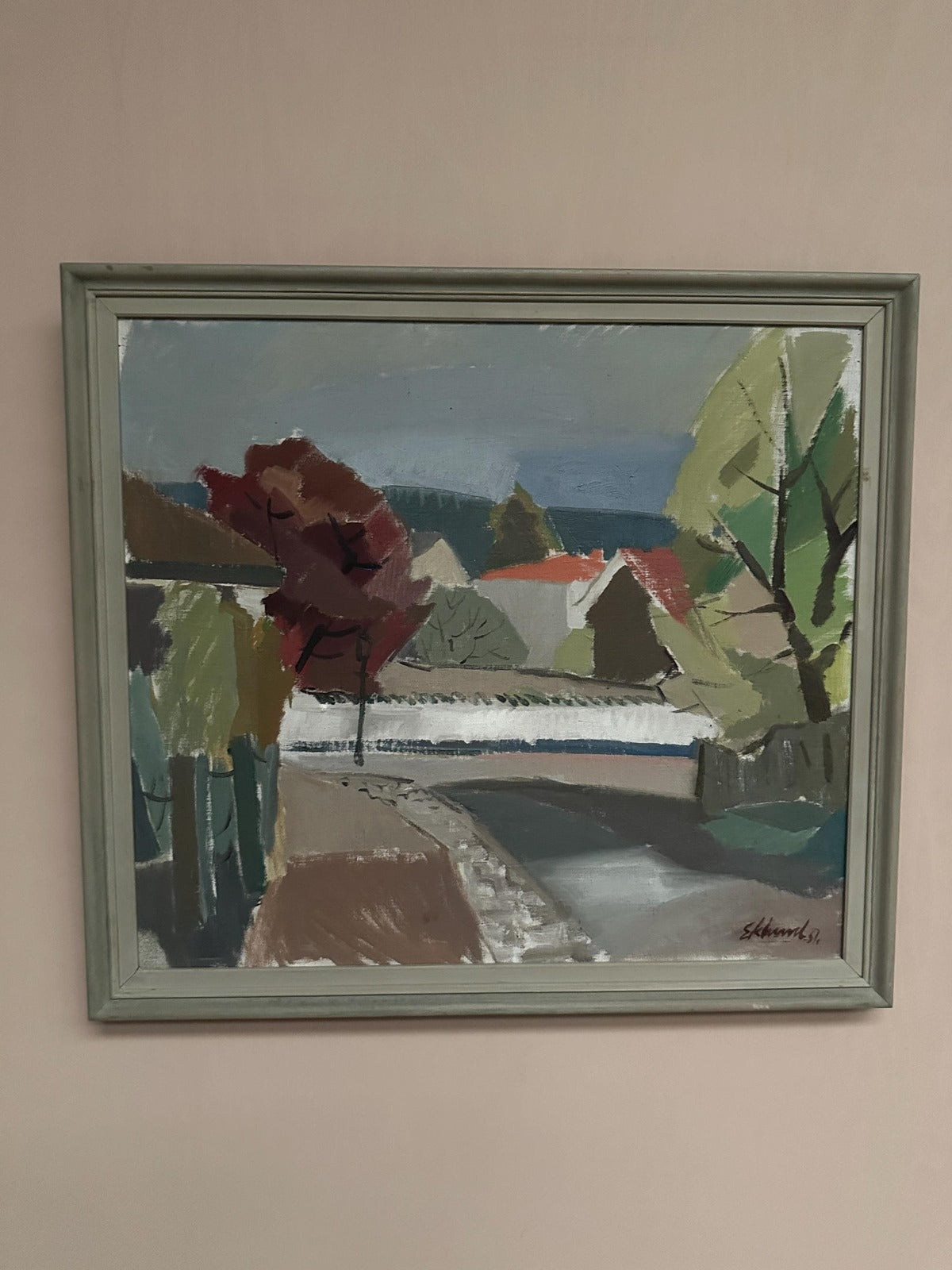 “Landscape” by Bengt Eklund (1916–1989)