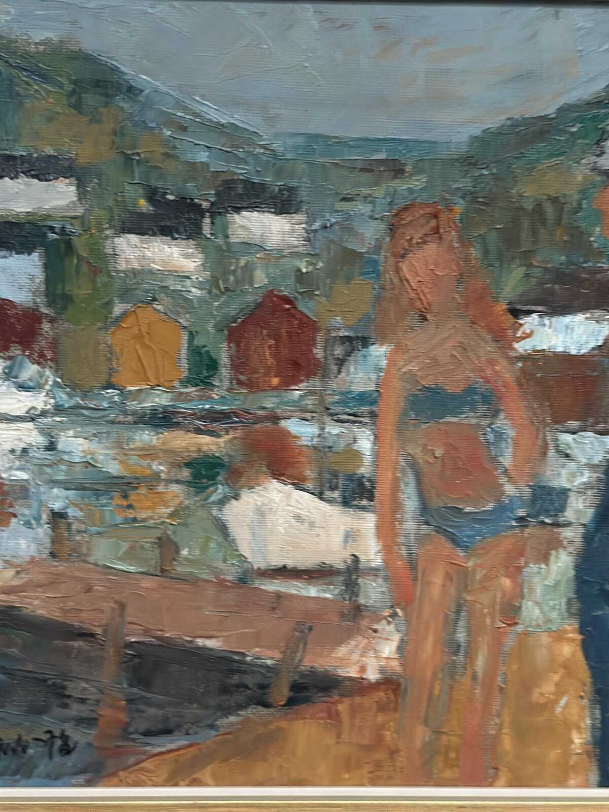 “Badgast och Fiskargubbe” by Fritz Henry Johansson