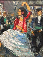 Dancing Couple in Lively Setting