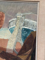 “Figure with Boats” by Nils Öst (1908–1982)