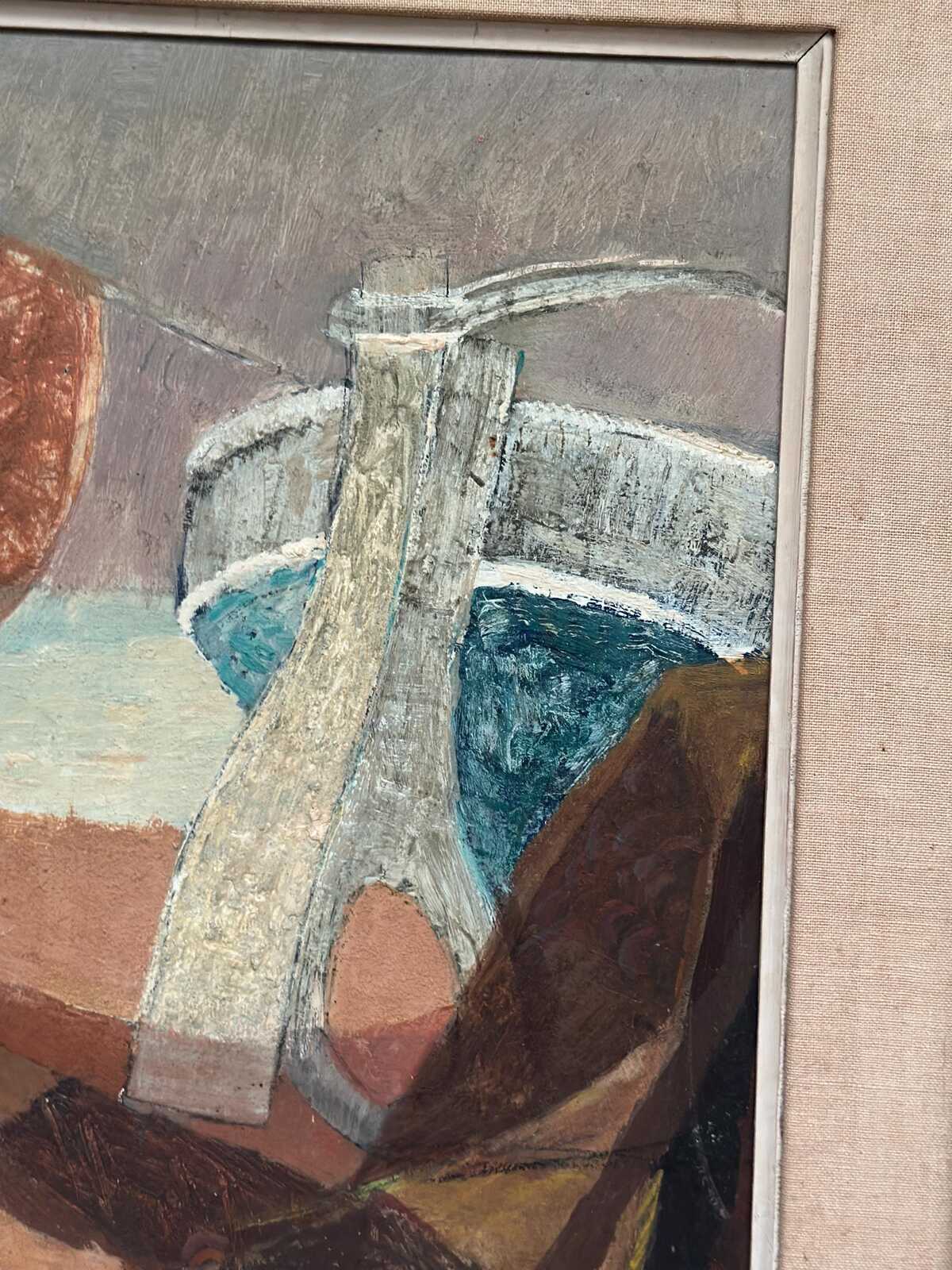 “Figure with Boats” by Nils Öst (1908–1982)