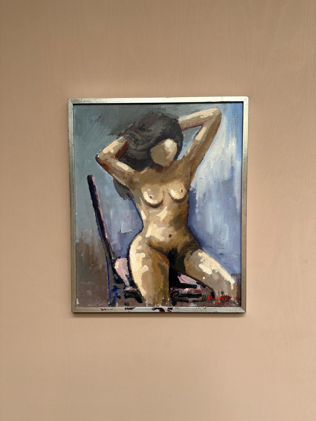 “Model on Chair” by Sven Erik Lund
