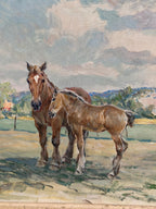 “Horses in a Pasture” by Einar Söderlund