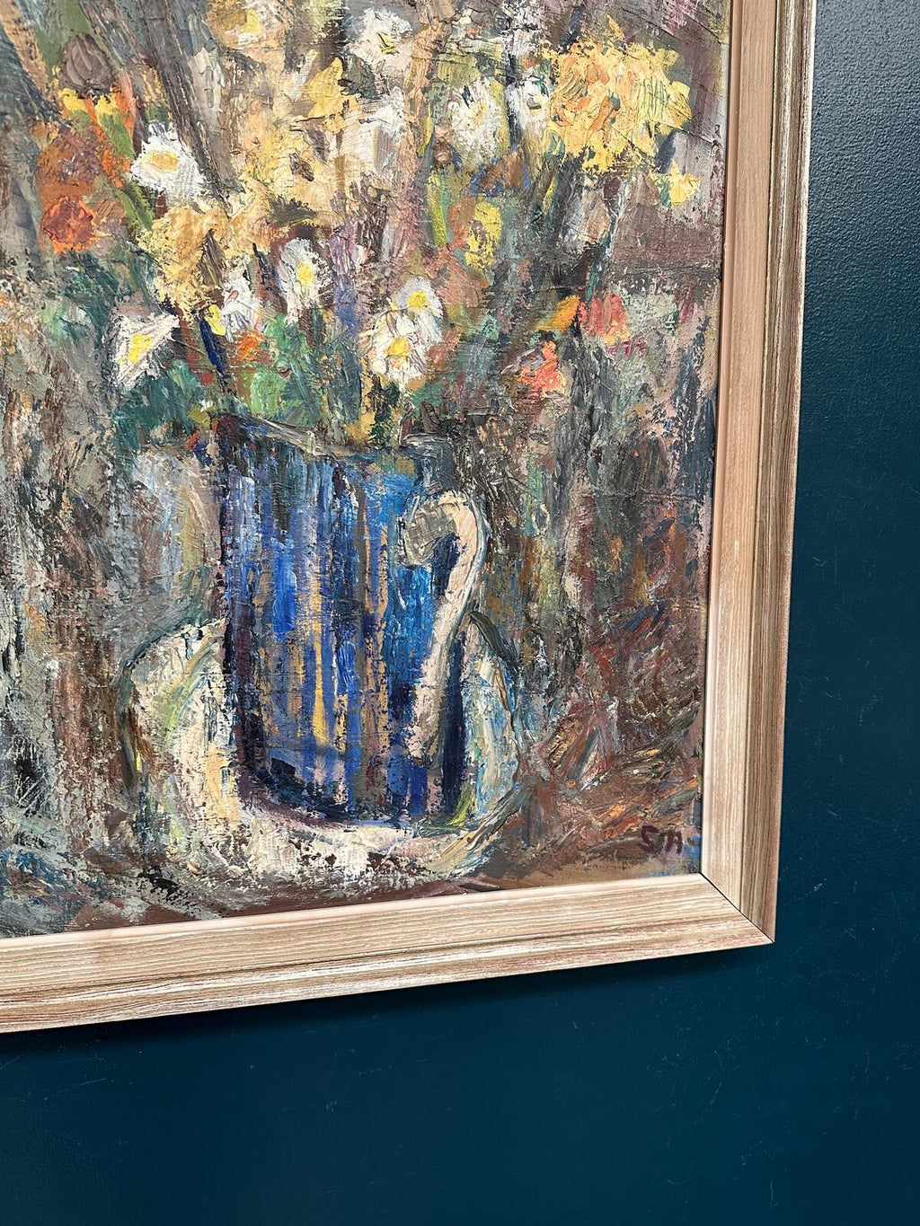 “Flowers in Blue Vase” by Sven Age