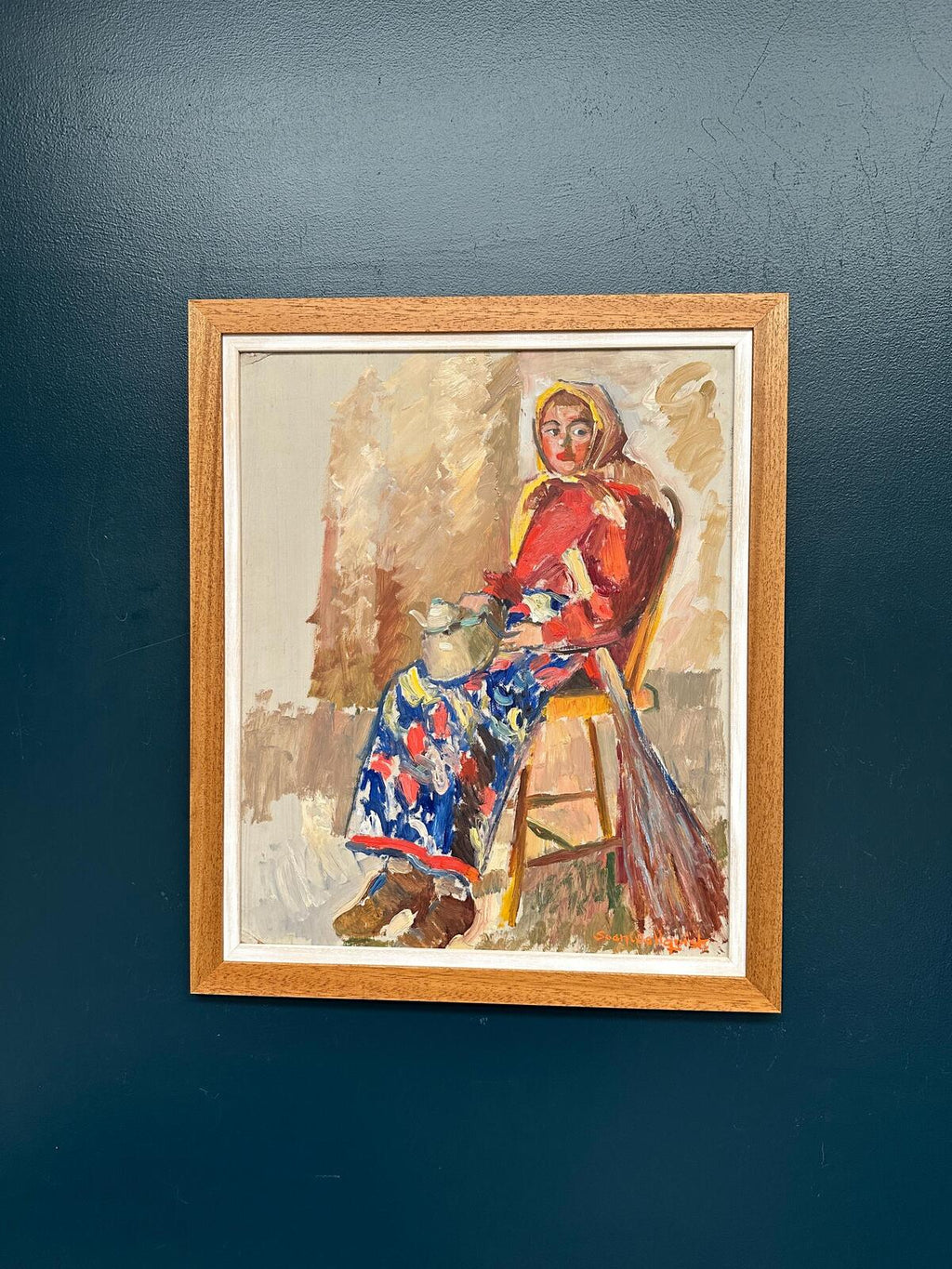 “Woman with Broom and Teapot” by Svan Wallquist
