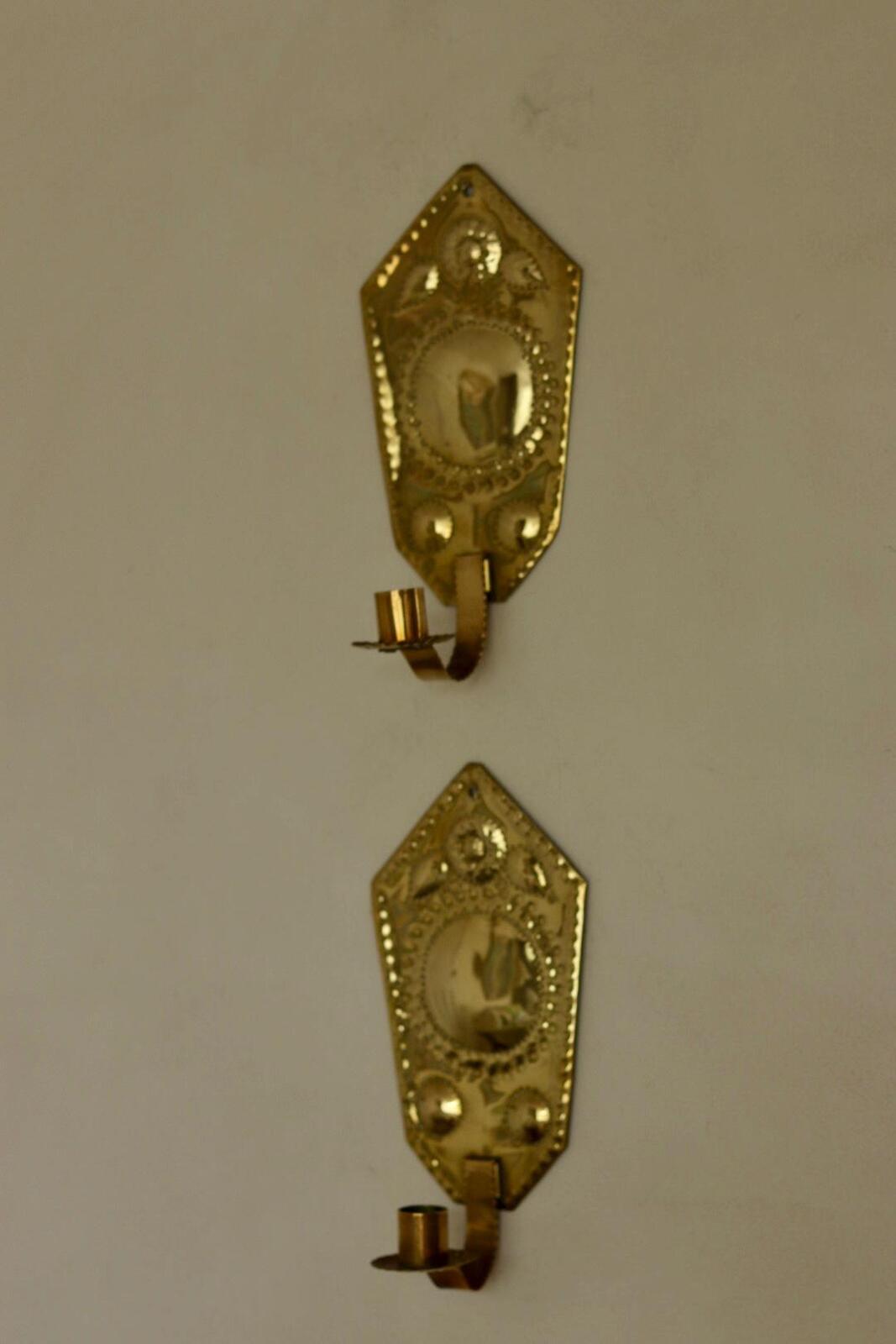 Pair Of Swedish Brass Sconces