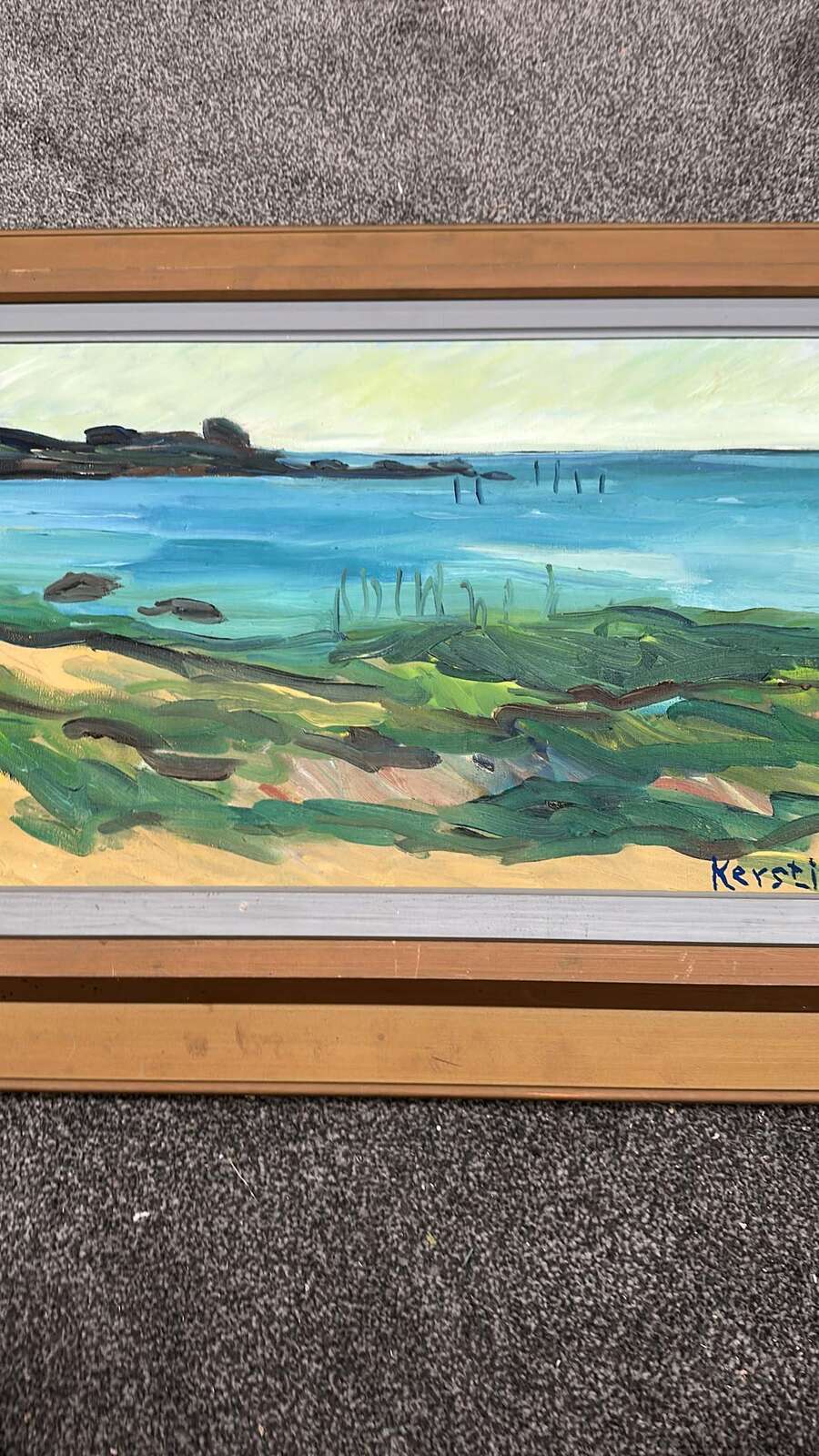“Coastal Landscape” by Kersti Flyckt (1925–2009)