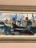 “Marine Scene” attributed to Gösta Stawåsen