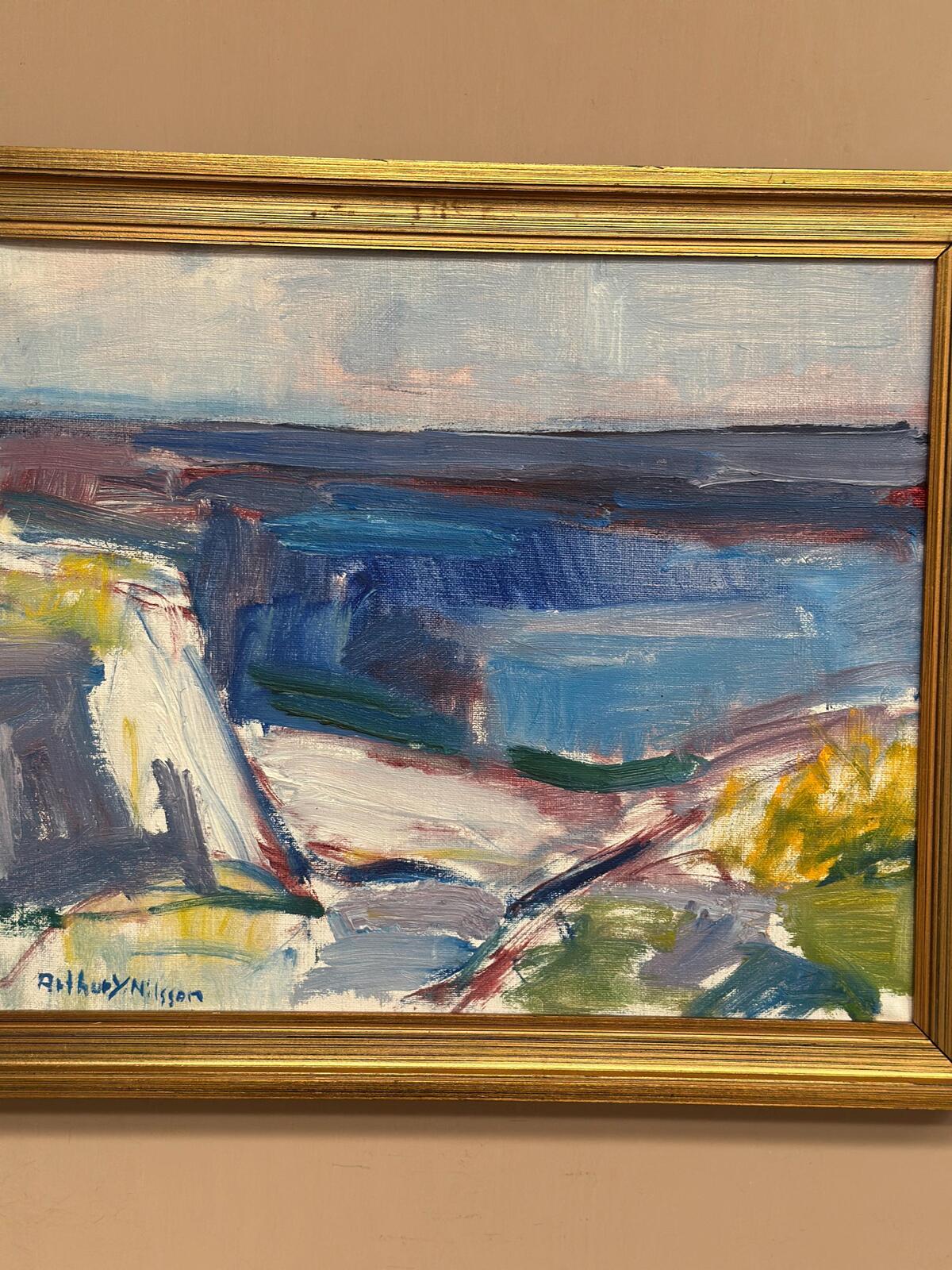“Coastal Landscape” by Arthur Y. Nilsson