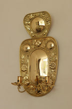 Baroque Style  Mid-Century Brass Swedish Sconces