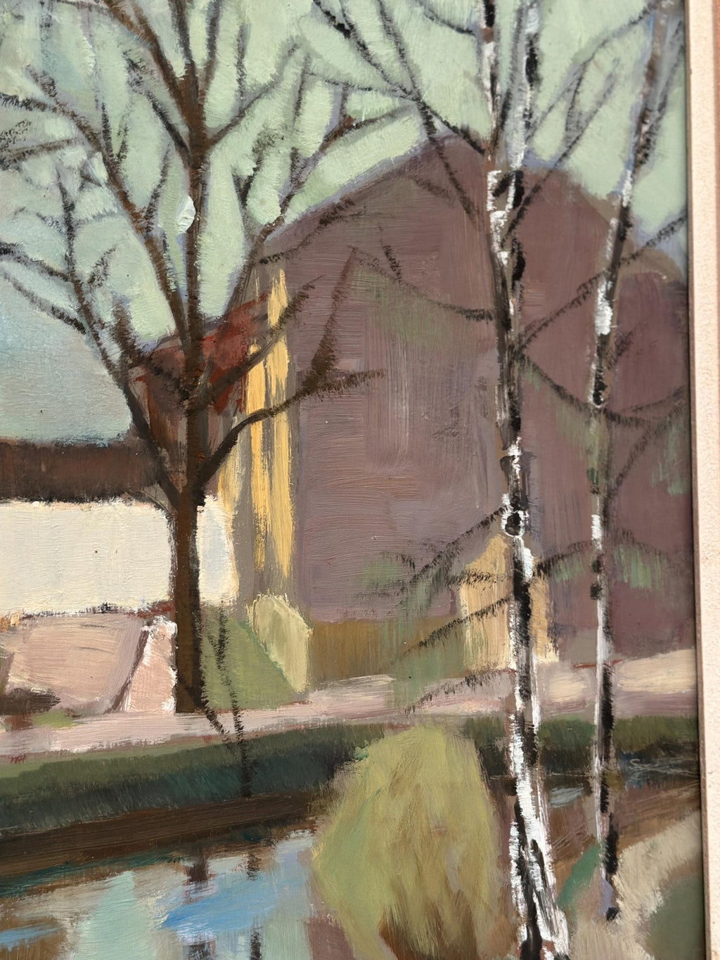 “Landscape with Trees & Buildings” by Ingvar Björk