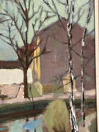 “Landscape with Trees & Buildings” by Ingvar Björk