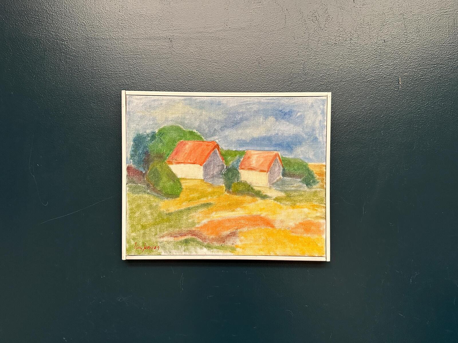 “Landscape with Barns” by Ulla Jansson