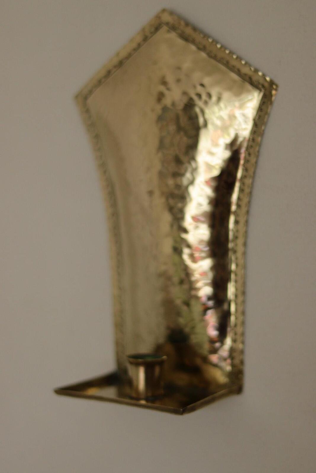 Pair Of Mid Century Swedish Brass Sconces