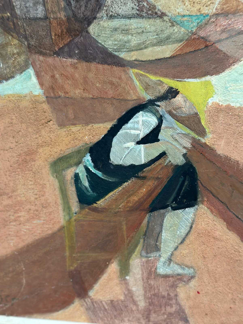 “Figure with Boats” by Nils Öst (1908–1982)