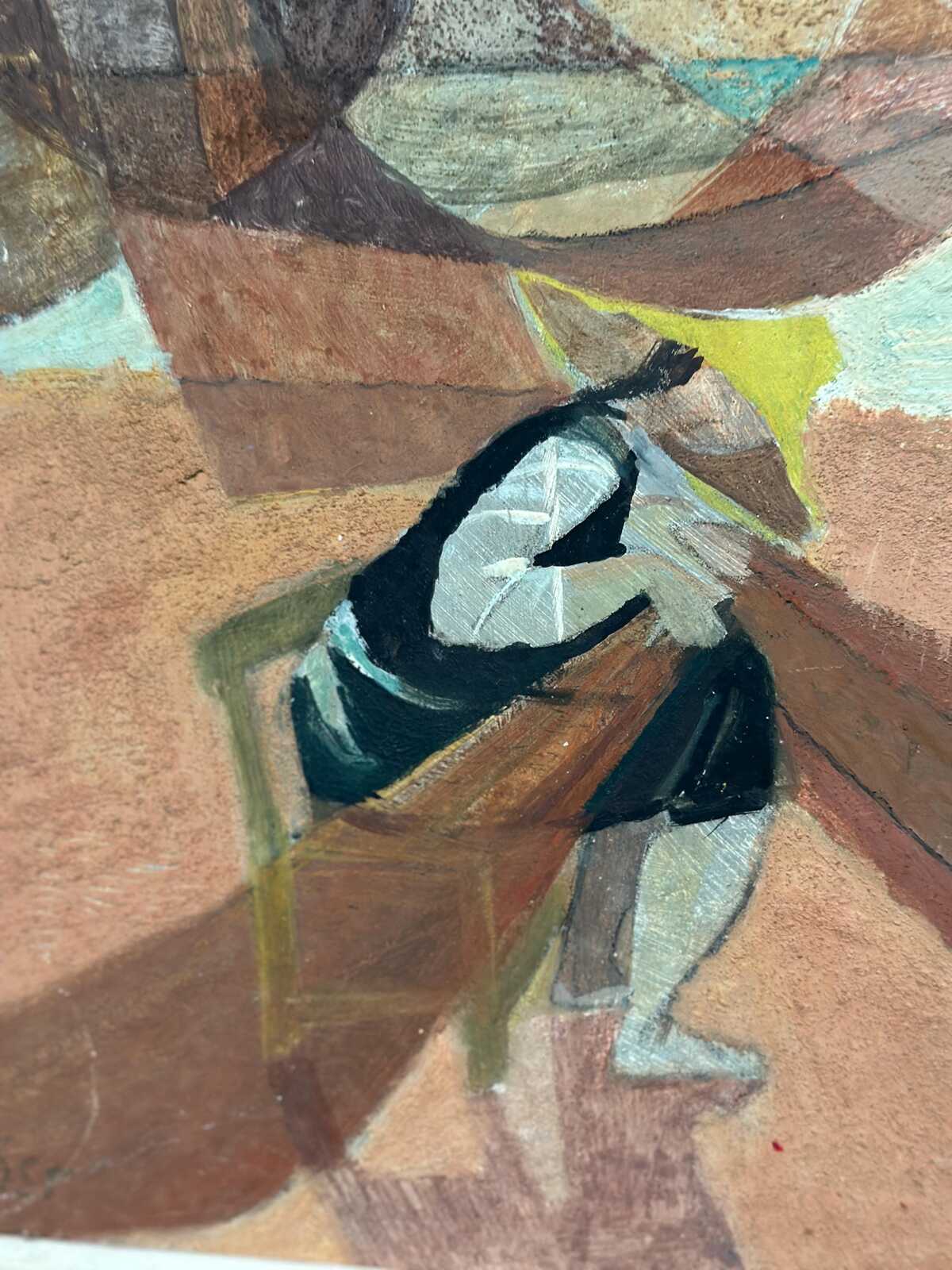 “Figure with Boats” by Nils Öst (1908–1982)