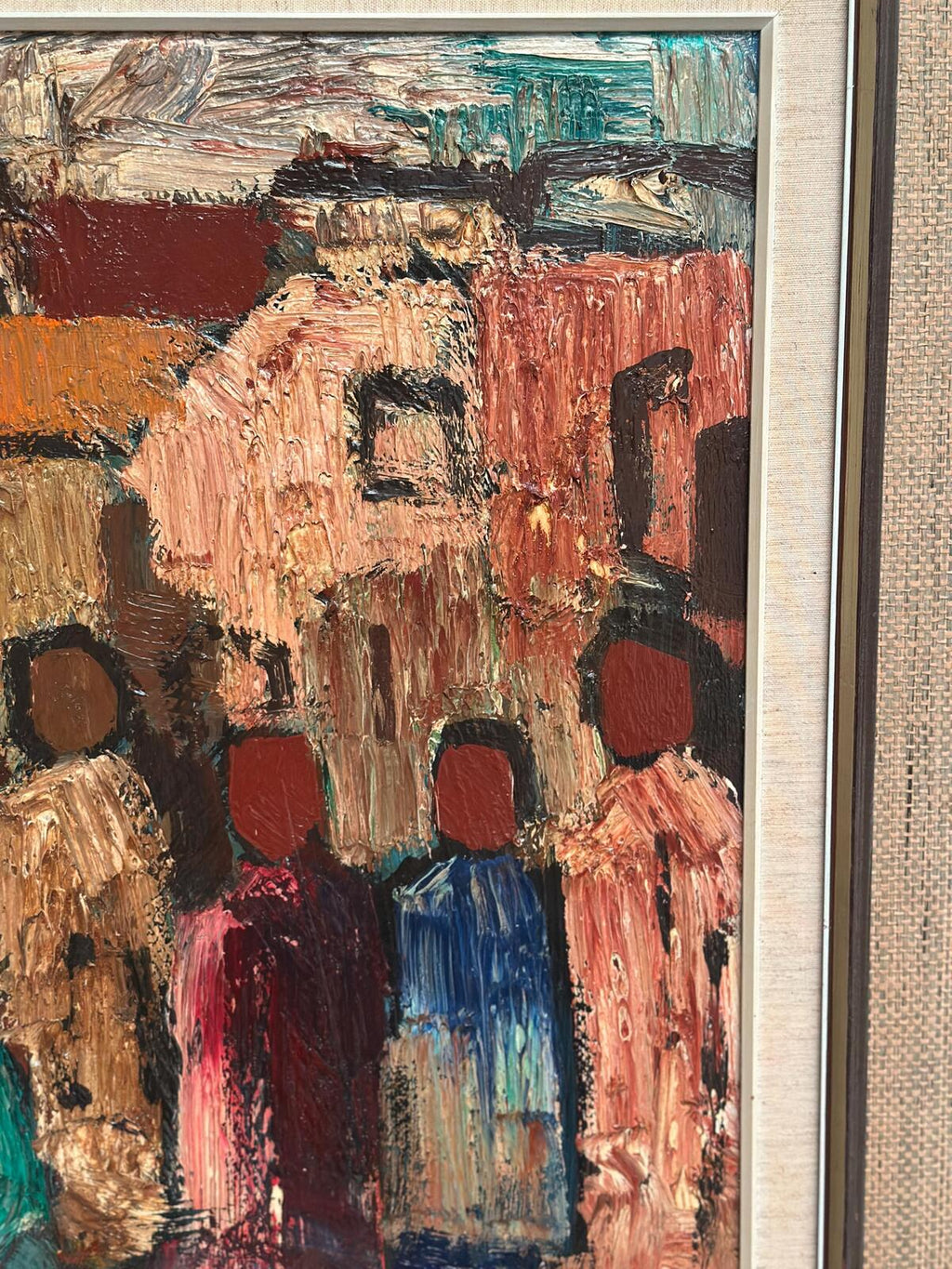 “Abstract Figures with Buildings” by Gösta Falck