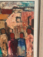 “Abstract Figures with Buildings” by Gösta Falck