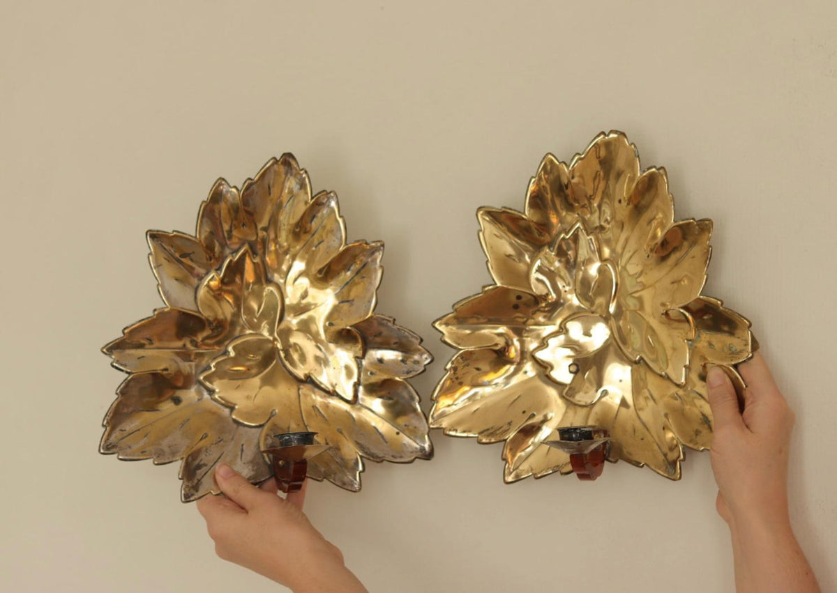 Pair Of Swedish Metal Sconces