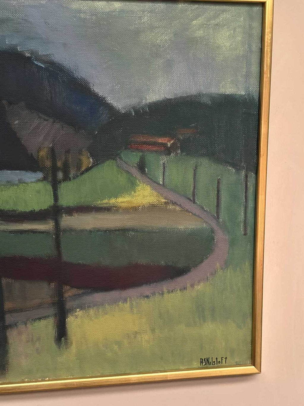 “Landscape” by Anna‑Stina Lorentze Nilstoft (1928–2017)