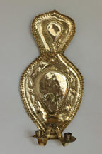 Baroque Style  Mid-Century Brass Swedish Sconces